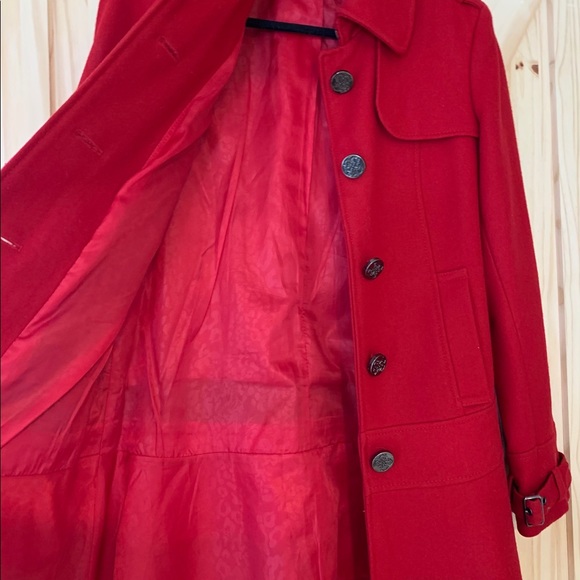 Guess Ruffle Bottom Coat - Picture 2 of 5